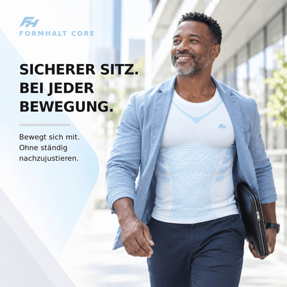 FORMHALT CORE Tank – Kompressions-Tanktop für Herren in Aktion, für optimalen Sitz bei Bewegungen.