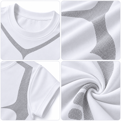 FORMHALT CORE Tee - Kompression T-Shirt für Herren mit atmungsaktiven Strickzonen und körpernahem Schnitt.
